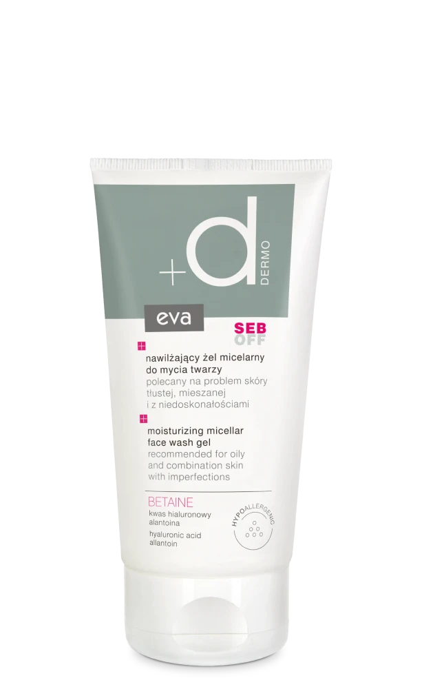 EVA DERMO SEB OFF Nawilżający żel micelarny do mycia twarzy